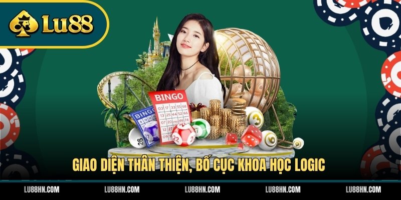 Giao diện thân thiện, bố cục khoa học logic